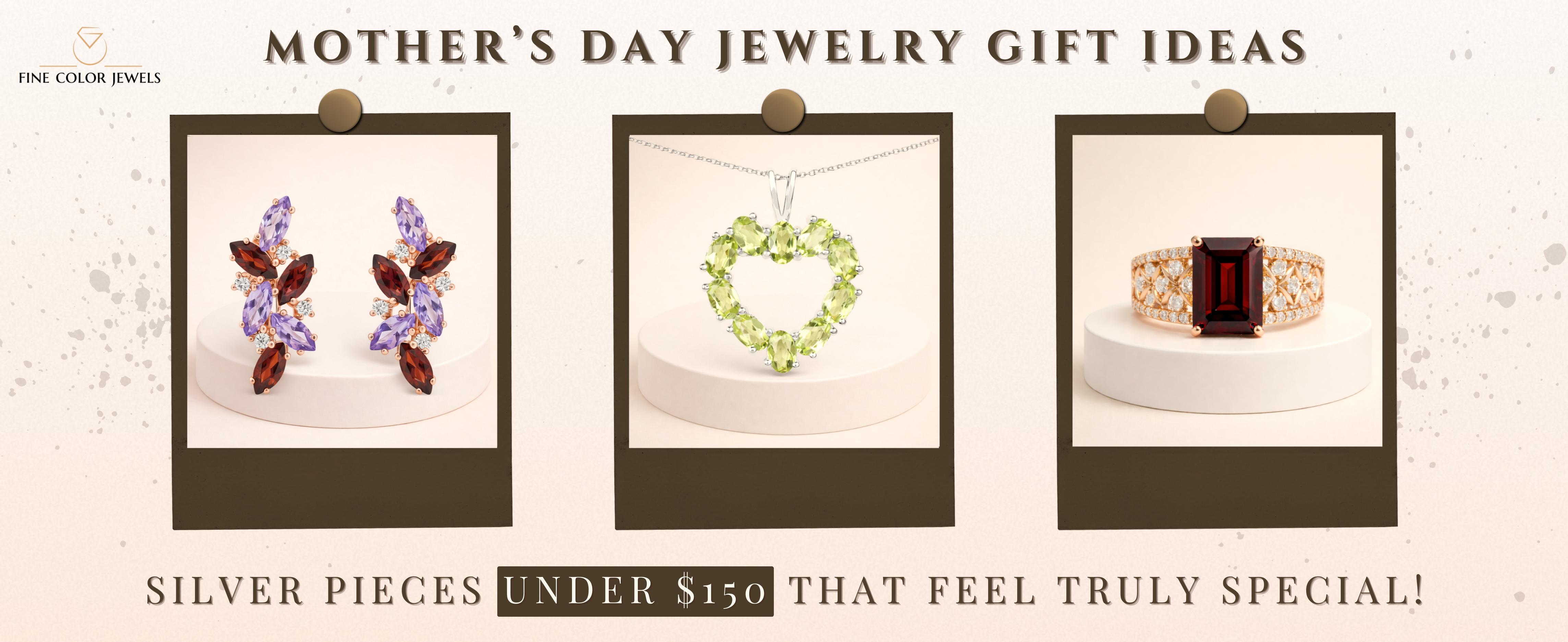 Mother’s Day Jewelry Gift Ideas: Silver Pieces Under $150 That Feel Truly Special - Fine Color Jewels Mothers day jewelry gift, Mothers Day Jewelry Gift Ideas