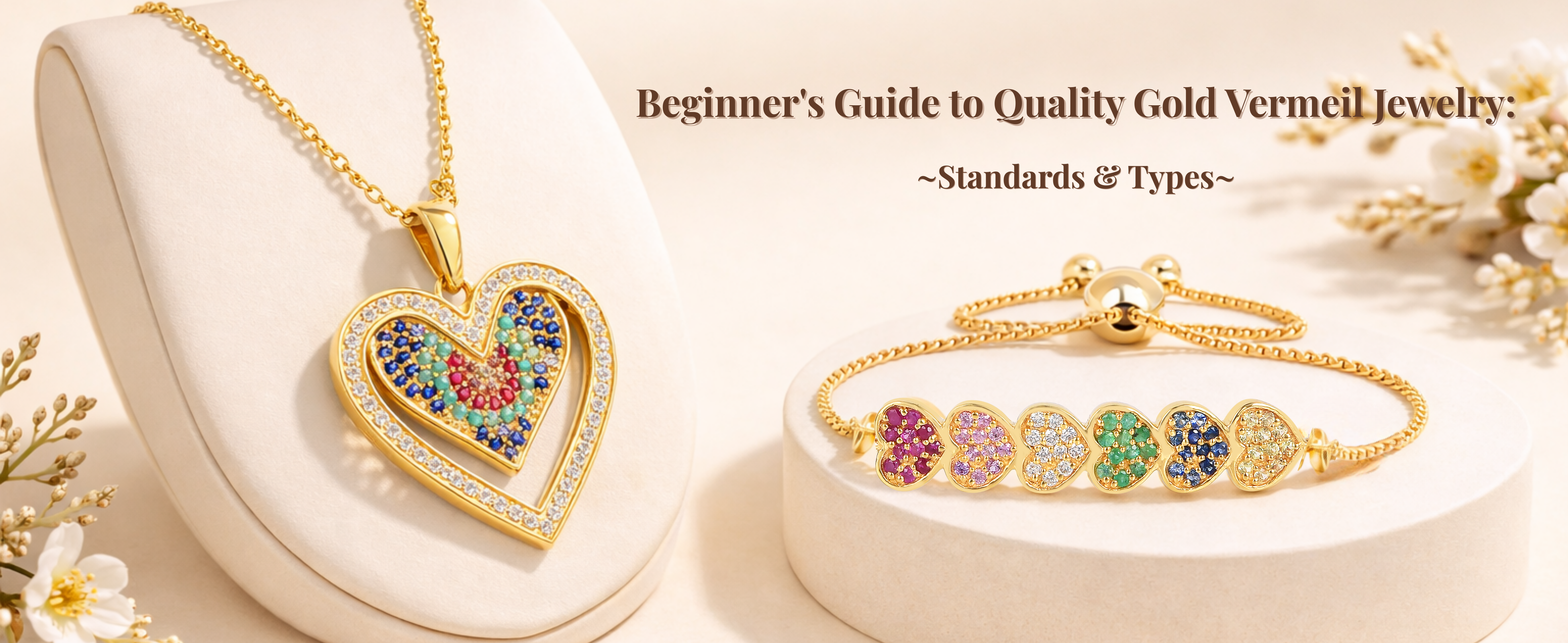 Beginner’s Guide to Quality Gold Vermeil Jewelry – Standards and Types in 2026 - Fine Color Jewels Gold Vermeil Jewelry, Vermeil Jewelry