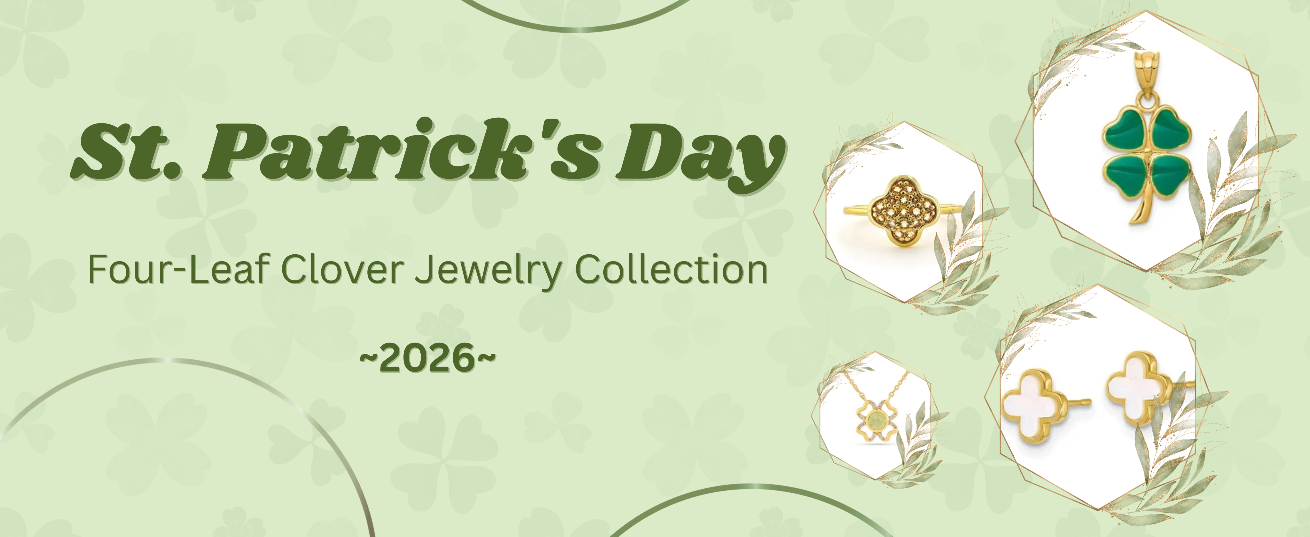 St. Patrick's Day Jewelry for 2026: Luck you can actually wear - Fine Color Jewels four leaf clover, St. Patrick's Day Jewelry