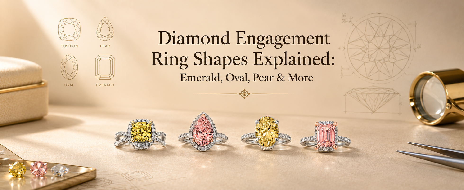 Colored Diamond Engagement Ring