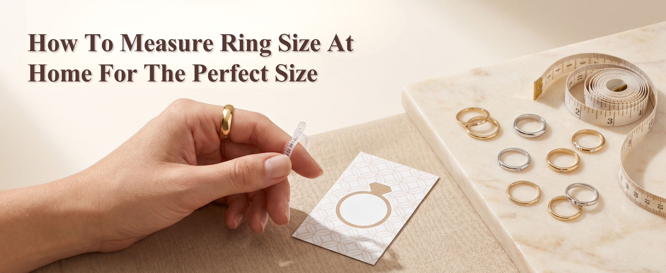 How to measure ring size at home