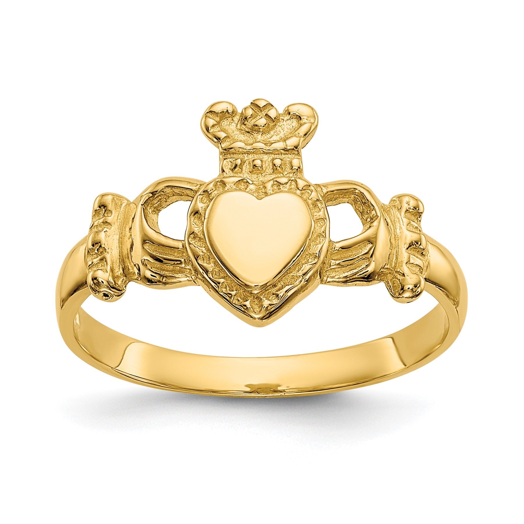 10K Gold Claddagh Ring