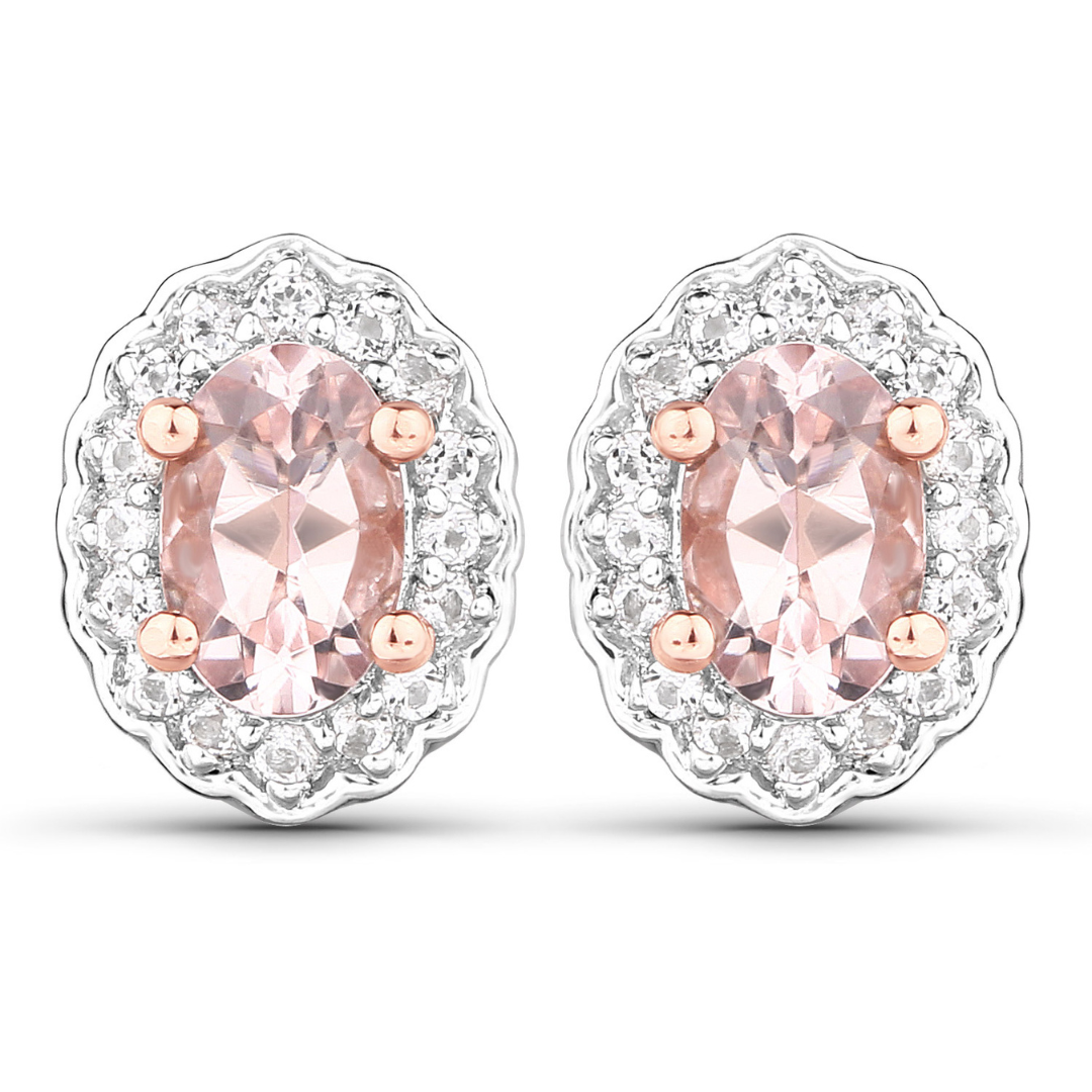 Rose Gold Morganite Jewelry Set
