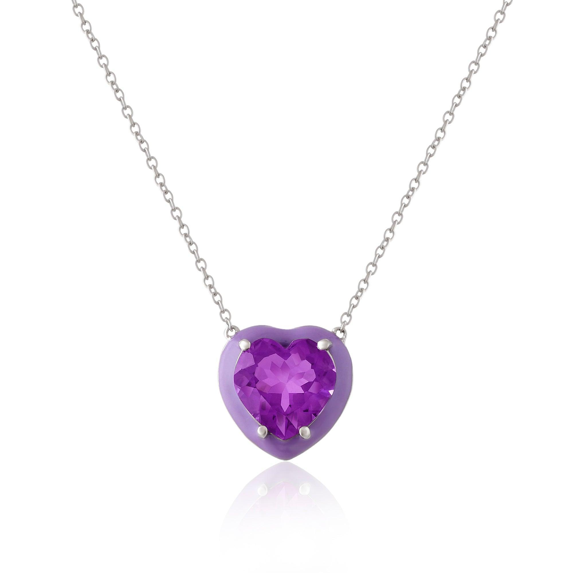 Newest Amethyst Heart