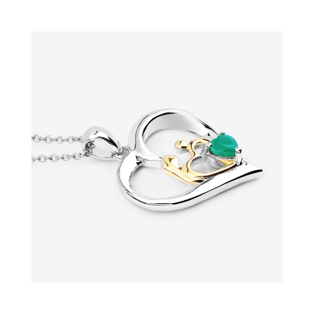 Genuine Emerald Daughter Mom Necklaces