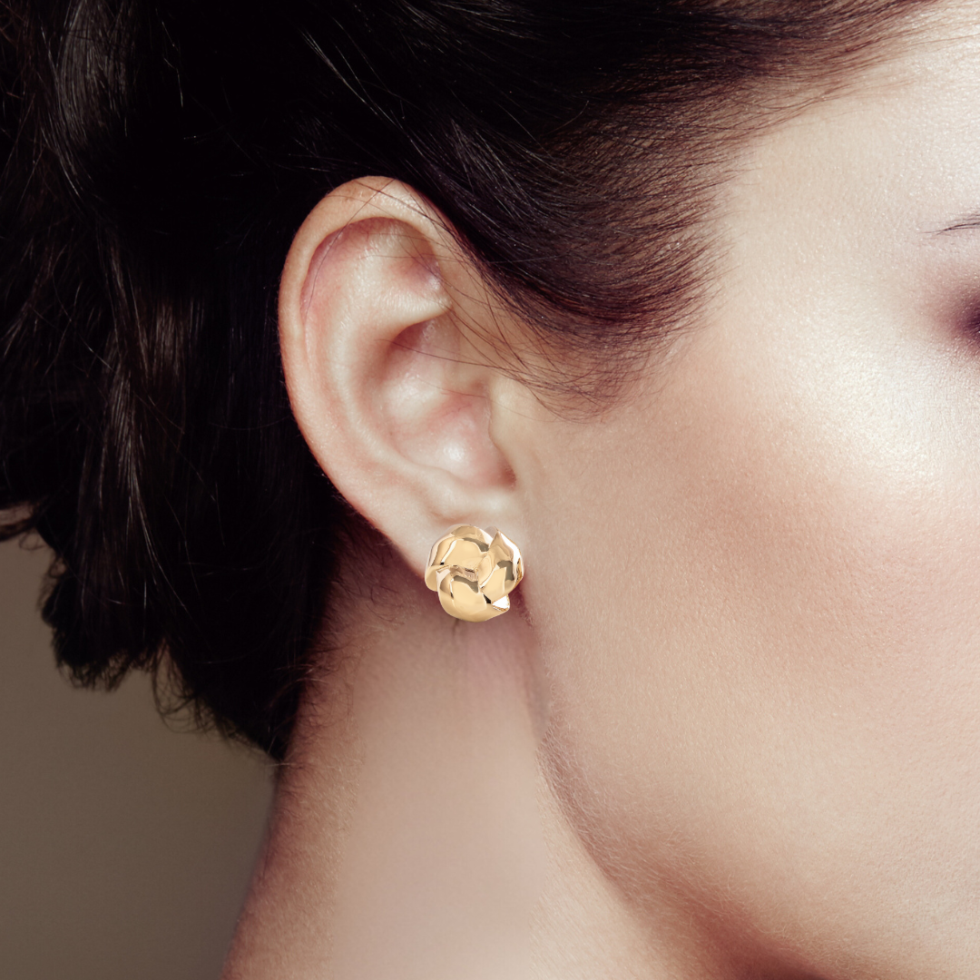 18K Gold Vermeil Knot Earrings