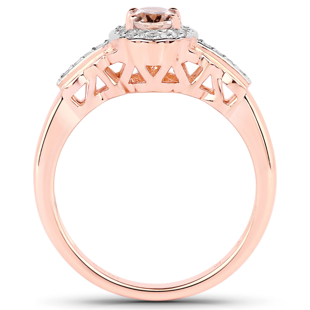 Rose Gold Morganite Jewelry Set