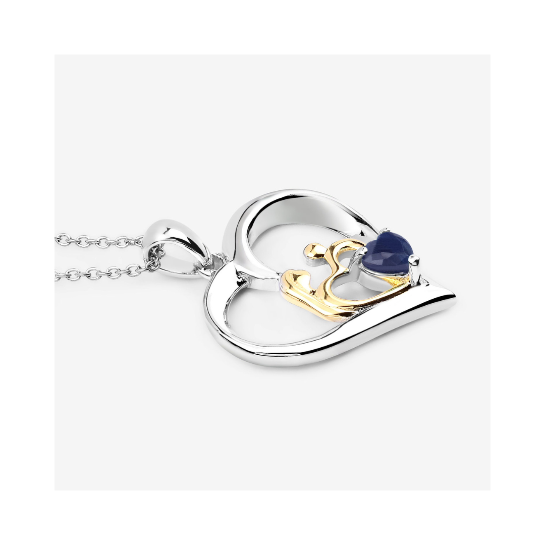 Genuine Blue Sapphire Daughter Mom Necklaces