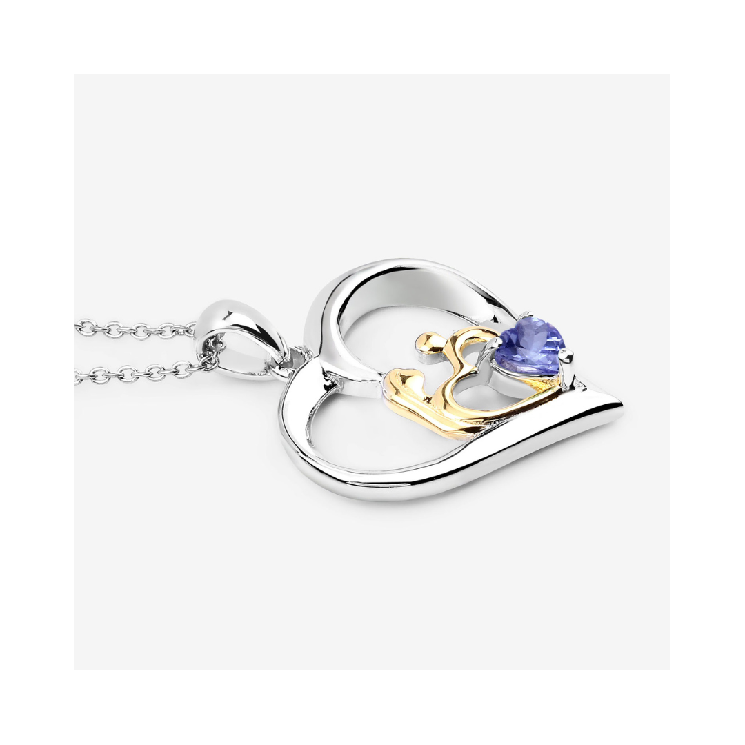 Genuine Tanzanite Mom Infinity Pendant Necklace