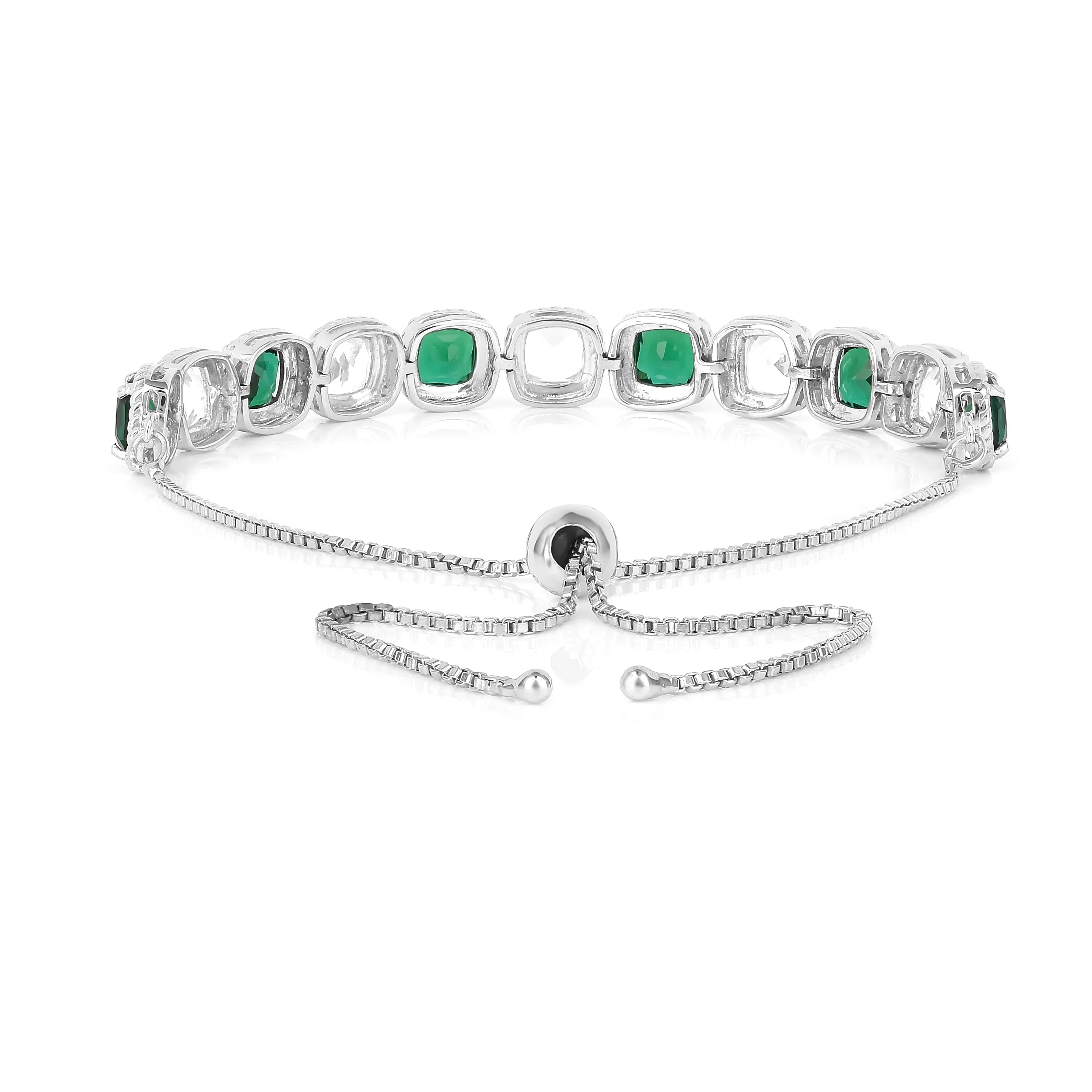 Pulsera de tenis con zafiro melocotón