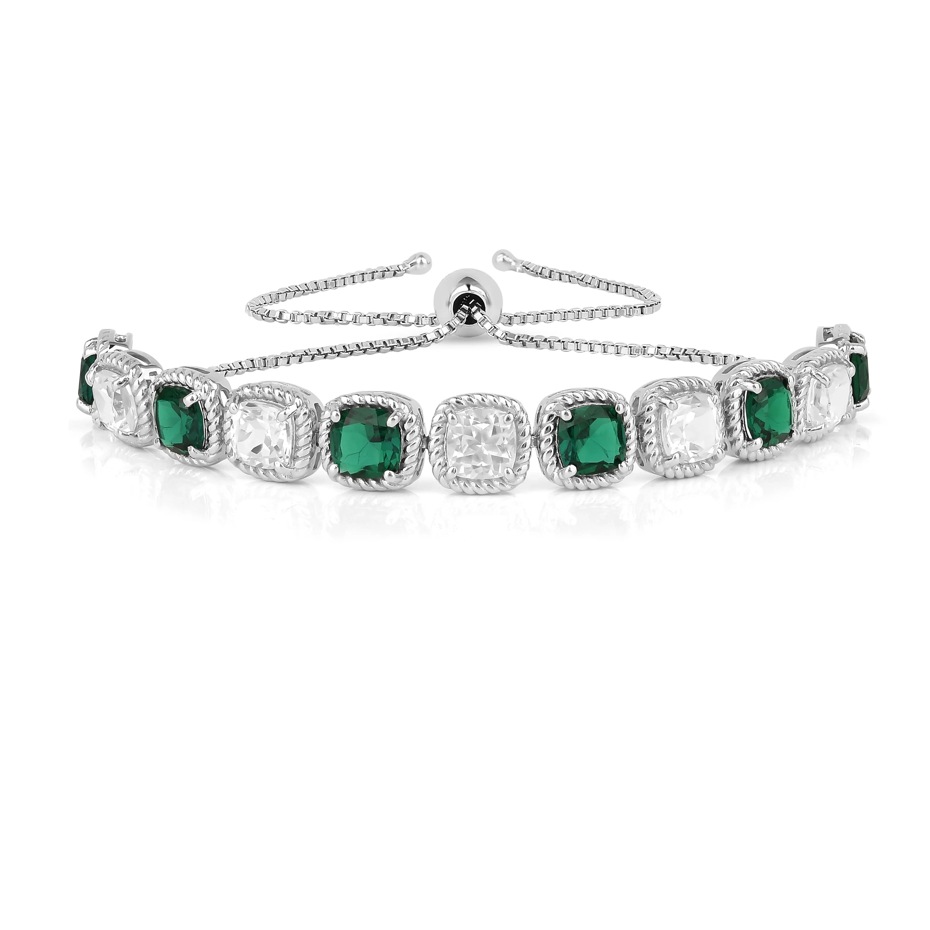 Pulsera de tenis con zafiro melocotón