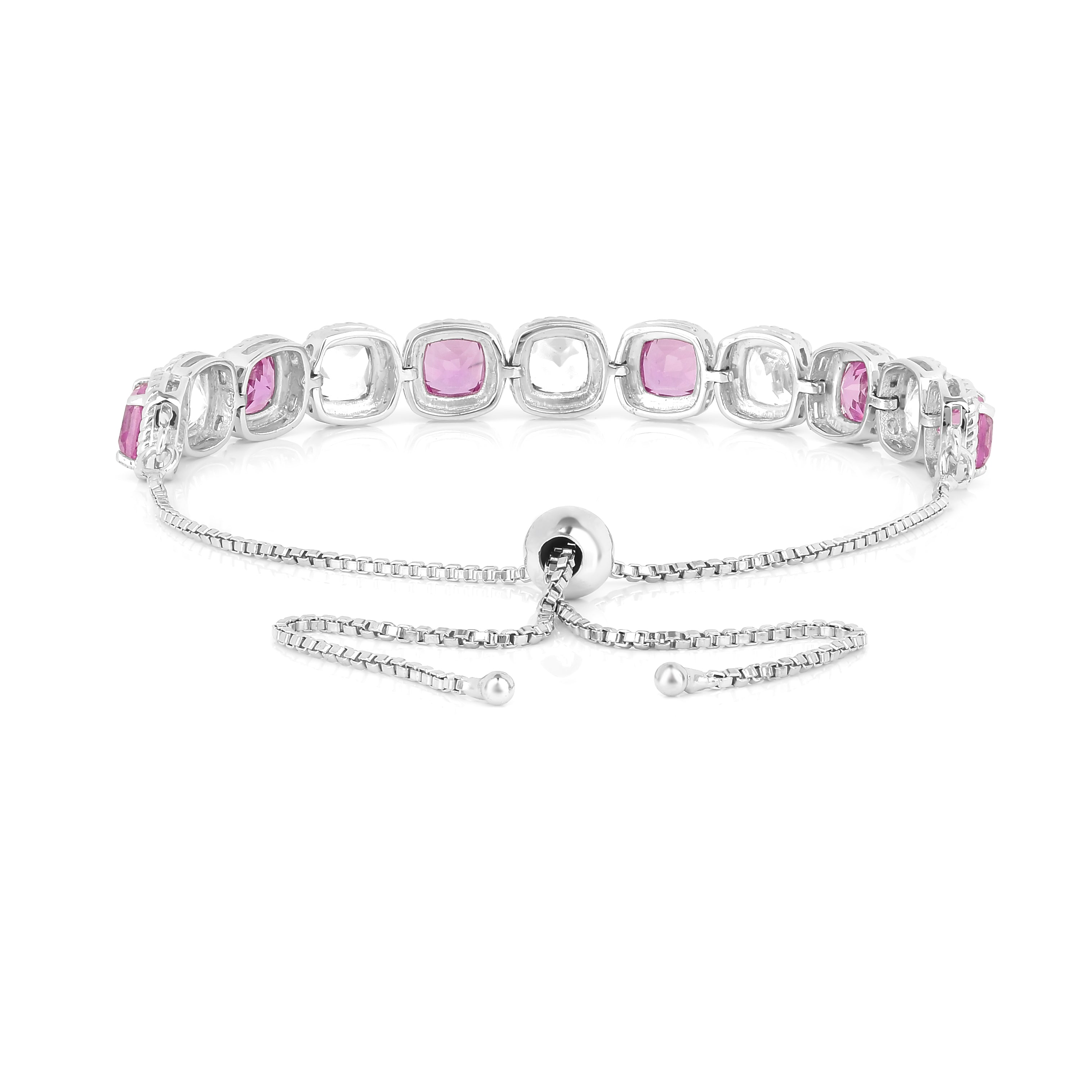 Bracelet de tennis en saphir pêche