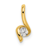 14K Lab Grown Diamond Fancy Pendant, diamond solitaire pendant, affordable pendant set, lab grown diamond necklace