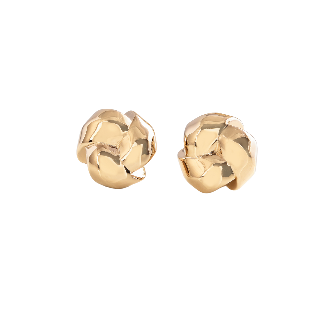 18K Gold Vermeil Knot Earrings