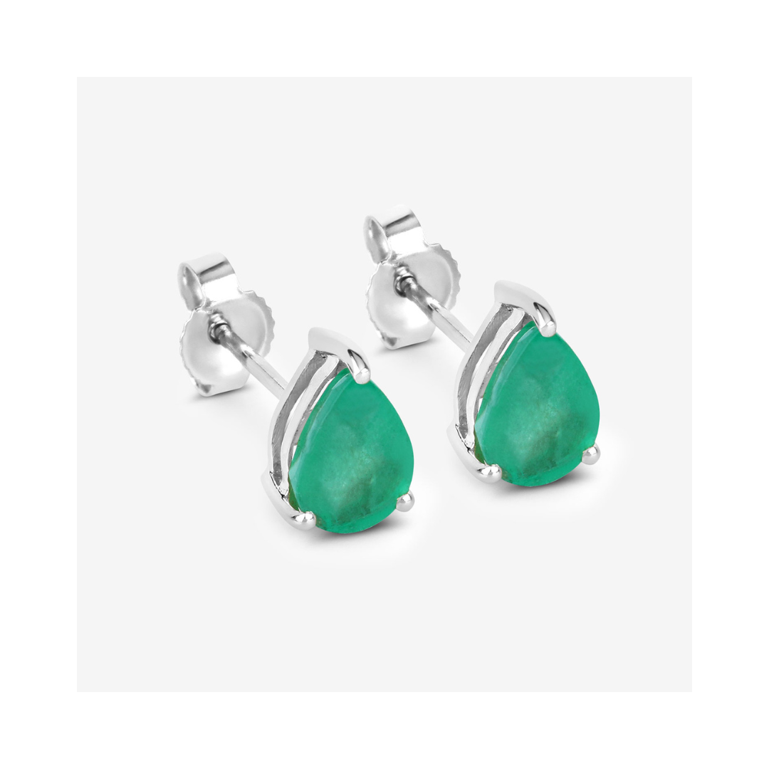 Genuine Zambian 10k Gold Teardrop Earrings Stud
