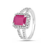 cocktail ring, ruby cocktail ring for women