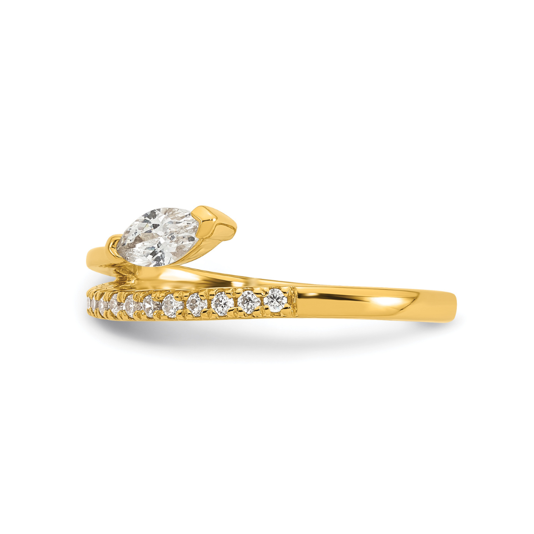 Cubic Zirconia Fashion Snake Ring