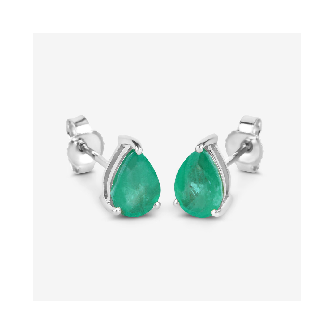 Genuine Zambian 10k Gold Teardrop Earrings Stud