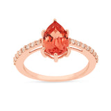 teardrop ring design, sapphire ring for women