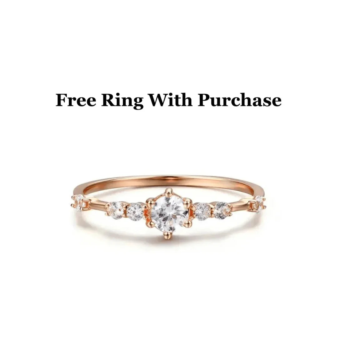 Pink Cubic Zirconia Heart Ring