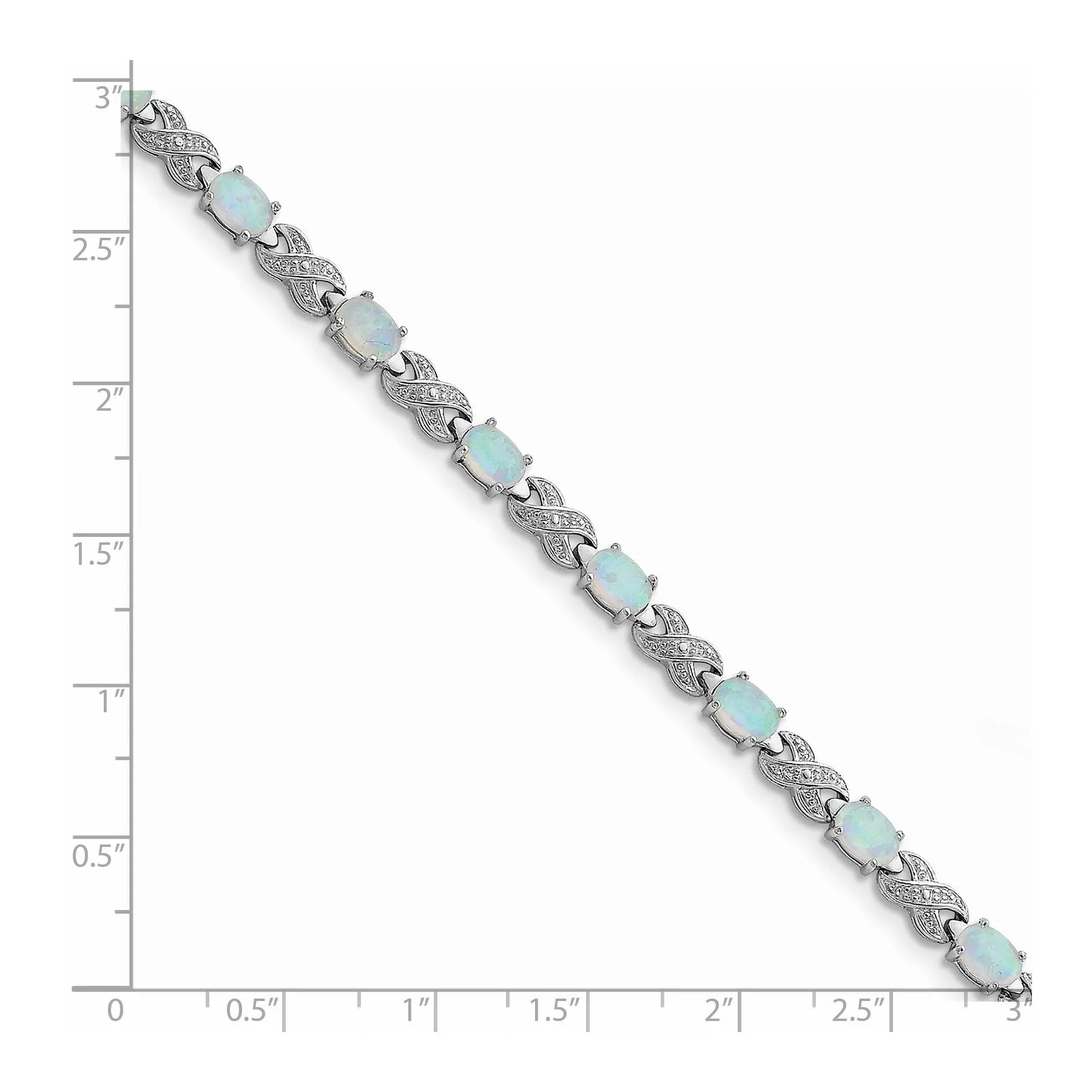 Genuine Opal Sterling Silver XO Bracelet Fine Color Jewels Anniversary bracelet for her,Birthstone bracelet for grandma,Birthstone bracelet for her,birthstone bracelet for mom,bracelet for girlfriend,bracelet for her,bracelet for mom,bracelet for wife,bracelet for women,Gemstone Bracelet,QG