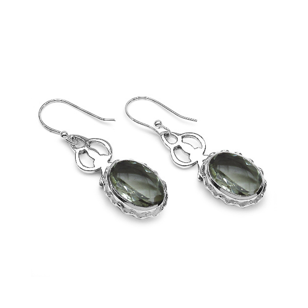 Genuine Green Amethyst Jewelry Set