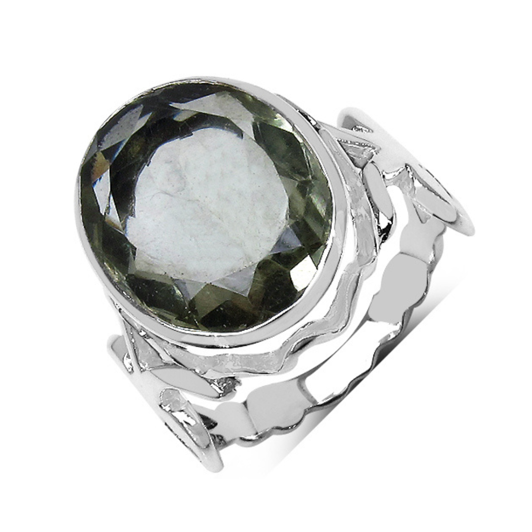 Genuine Green Amethyst Jewelry Set