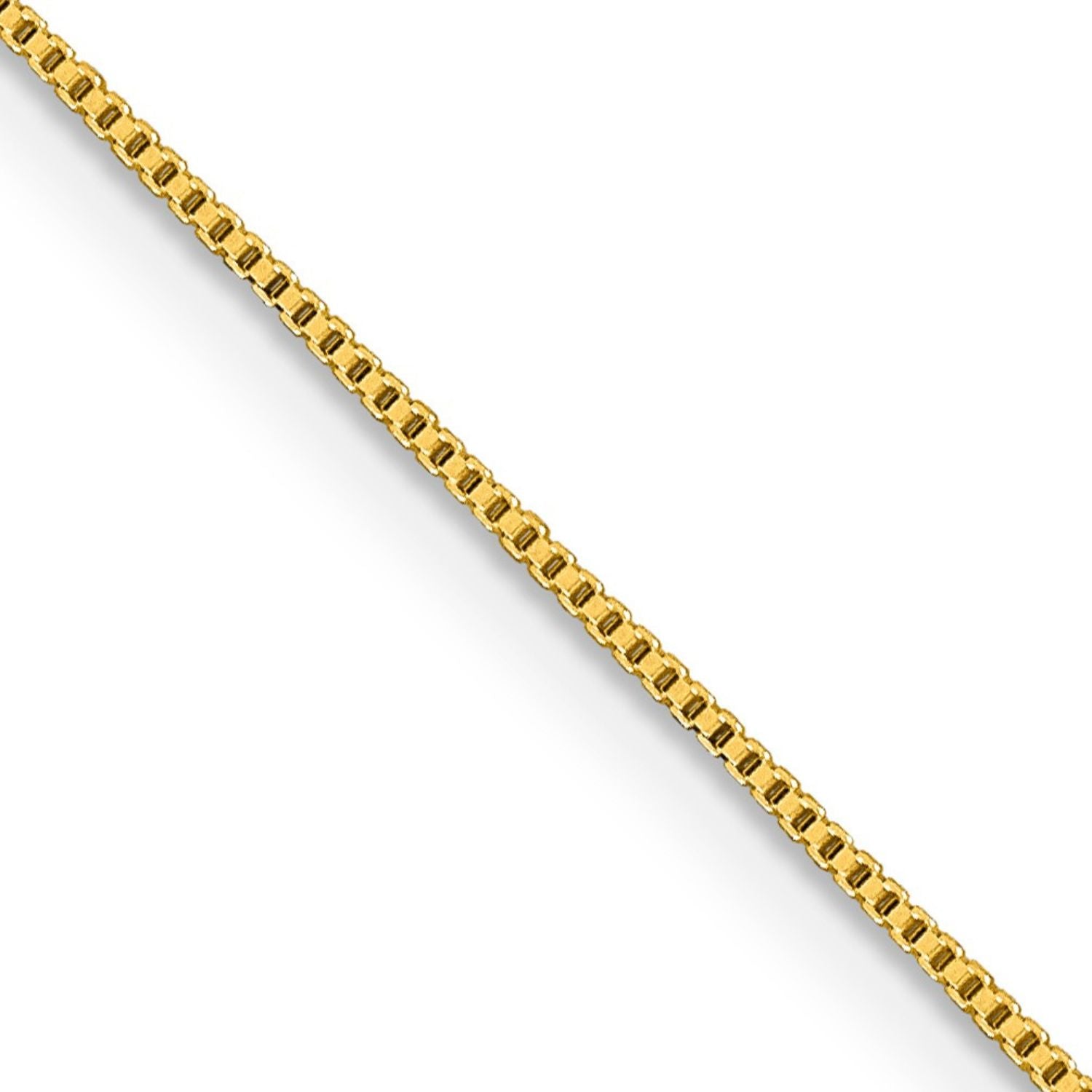 0.8 mm Gold-plated Sterling Silver Box Chain 20 inch