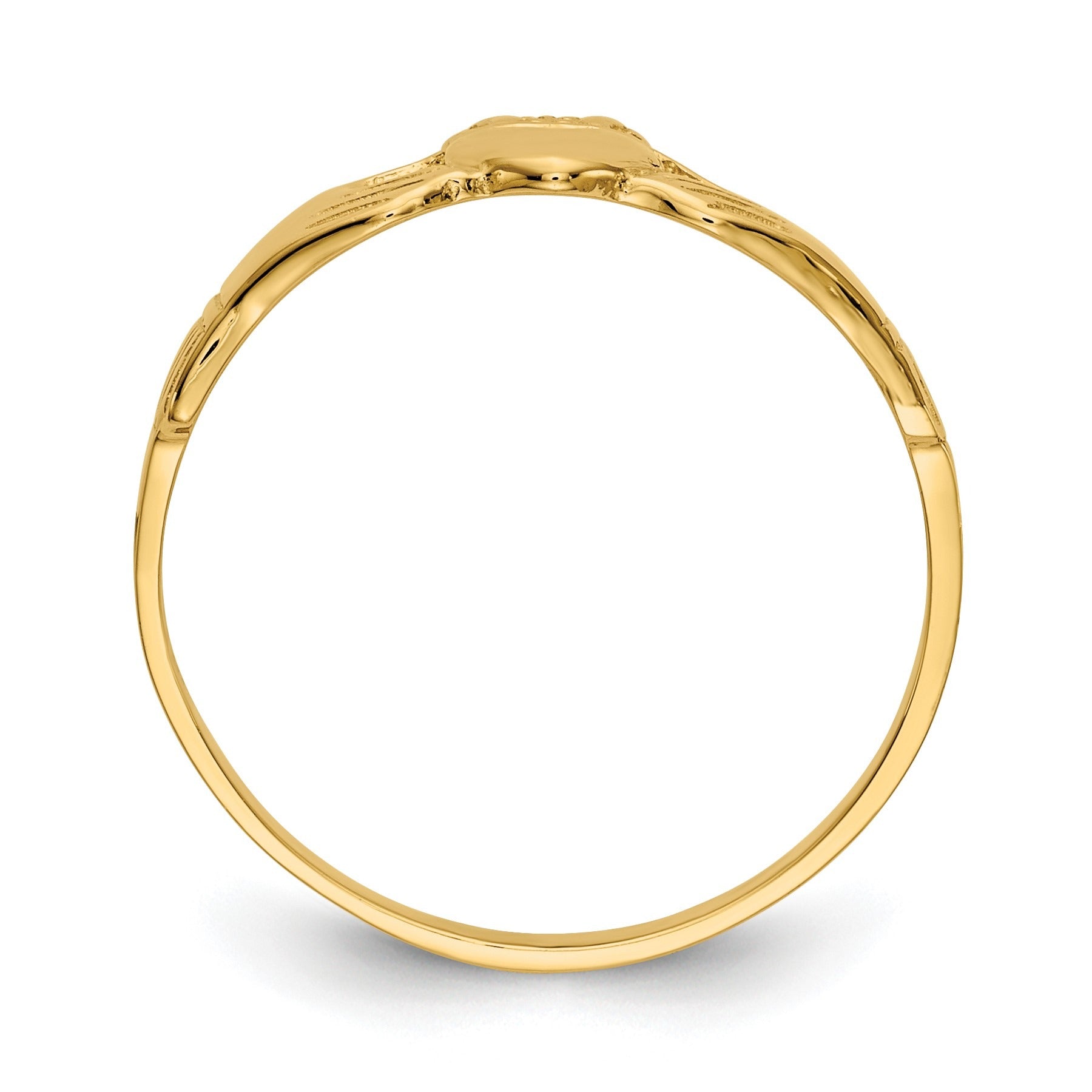 14k Gold Ladies Claddagh Ring