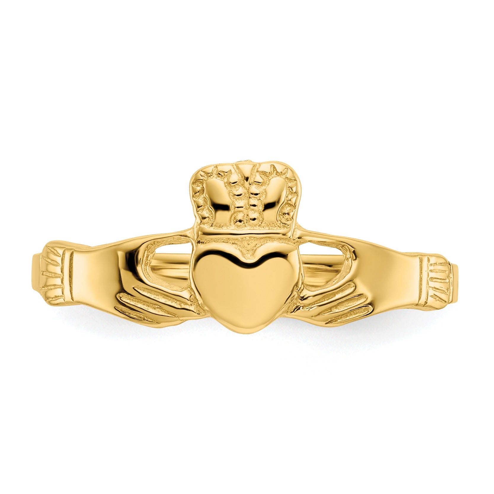 14k Gold Ladies Claddagh Ring