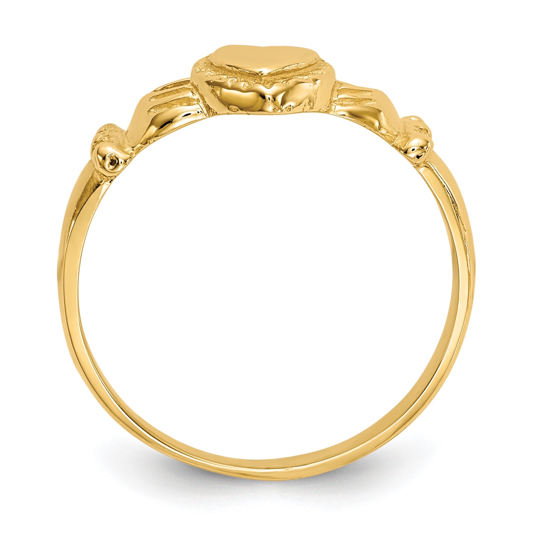 14k Gold Irish Claddagh Ring