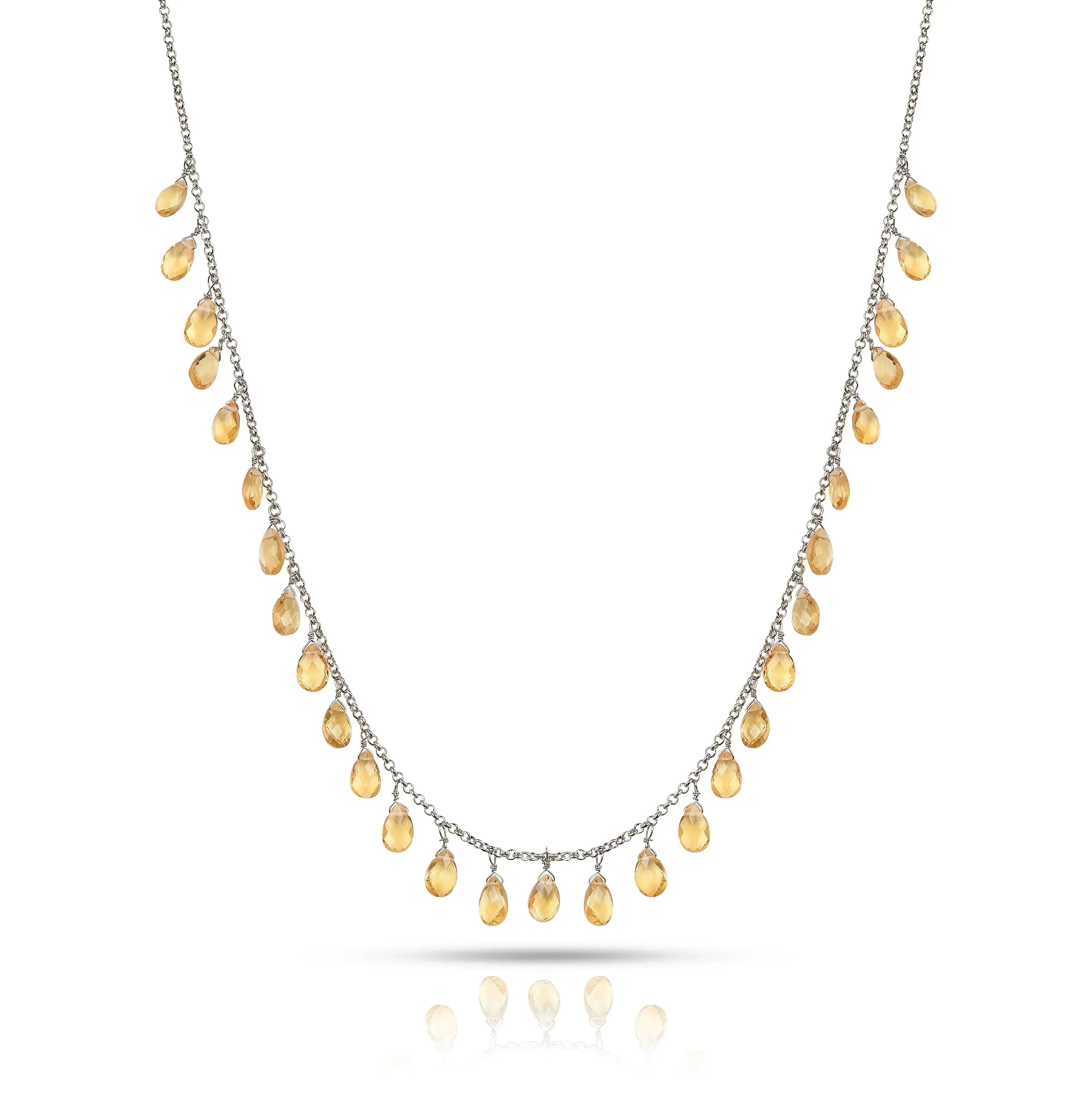 Collares de capas de citrino