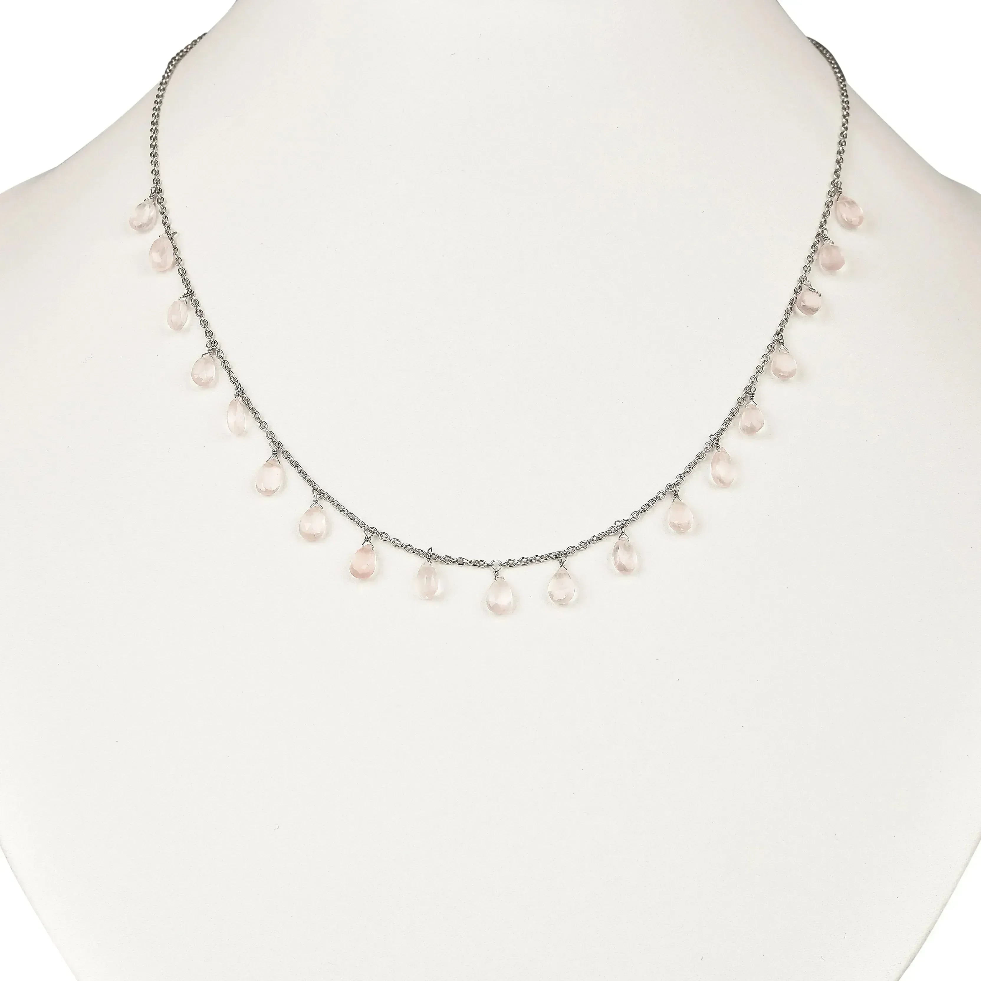 Rose Quartz Layer Necklace