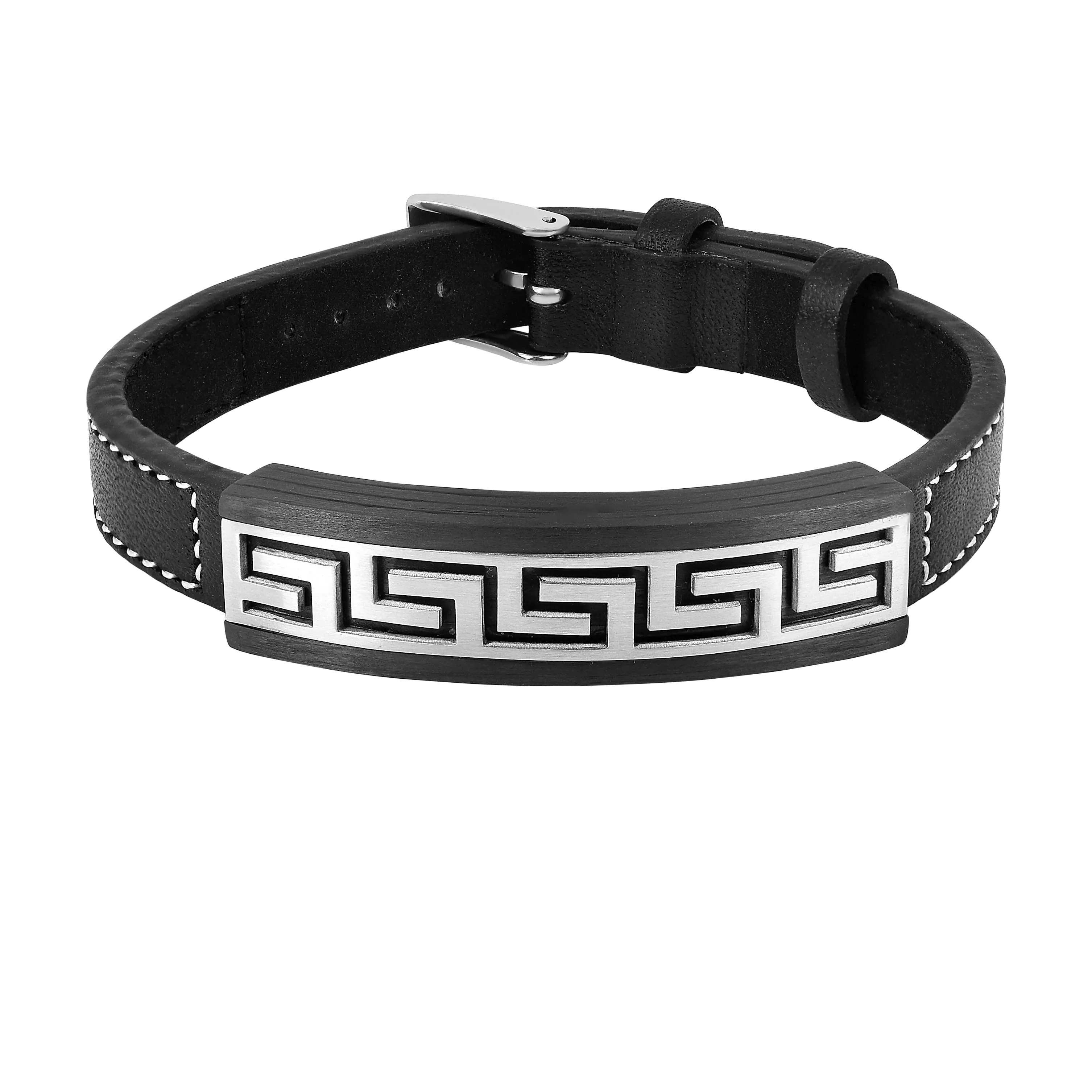 Pulsera con llave griega para hombre