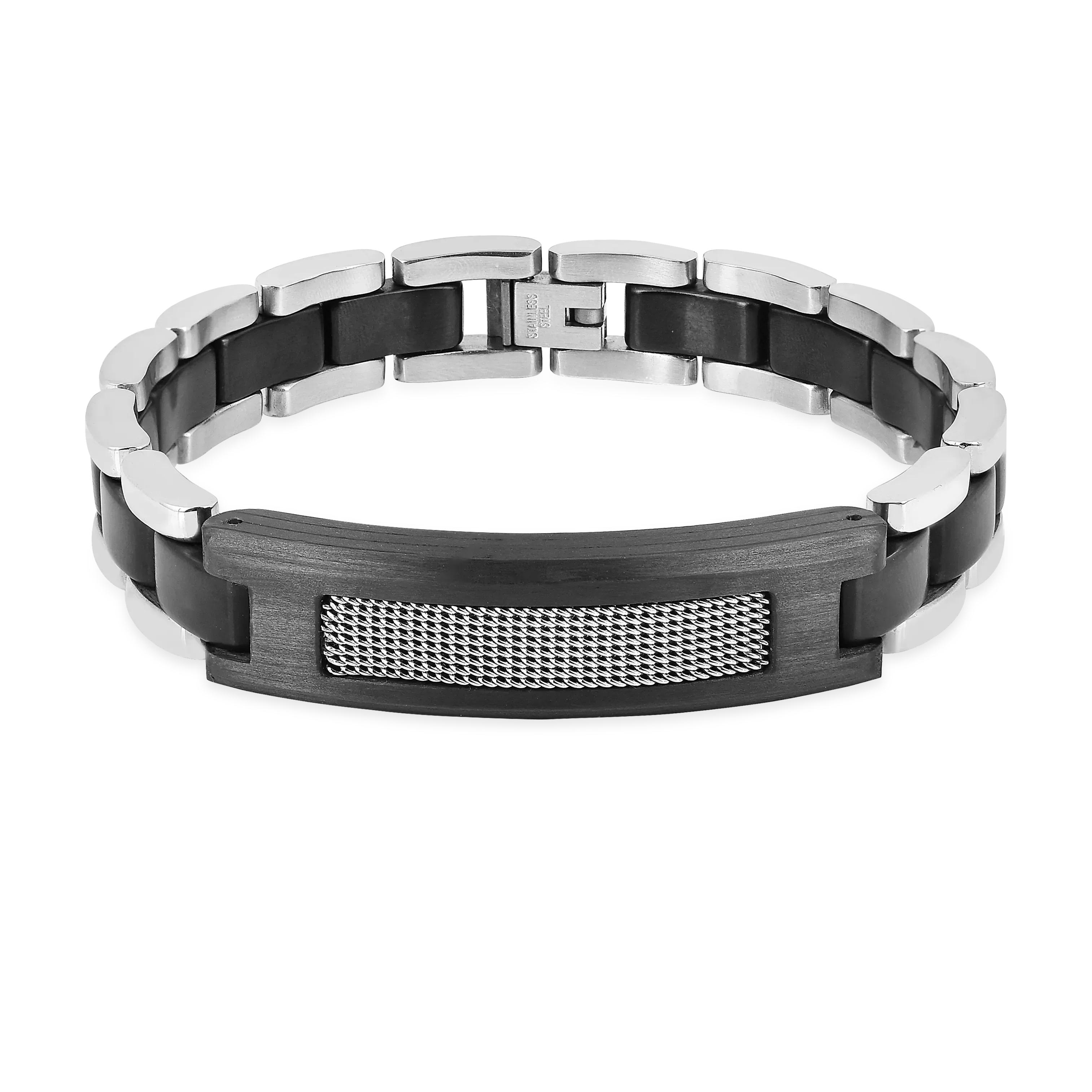 Stainless Steel Black Link Bracelets for men