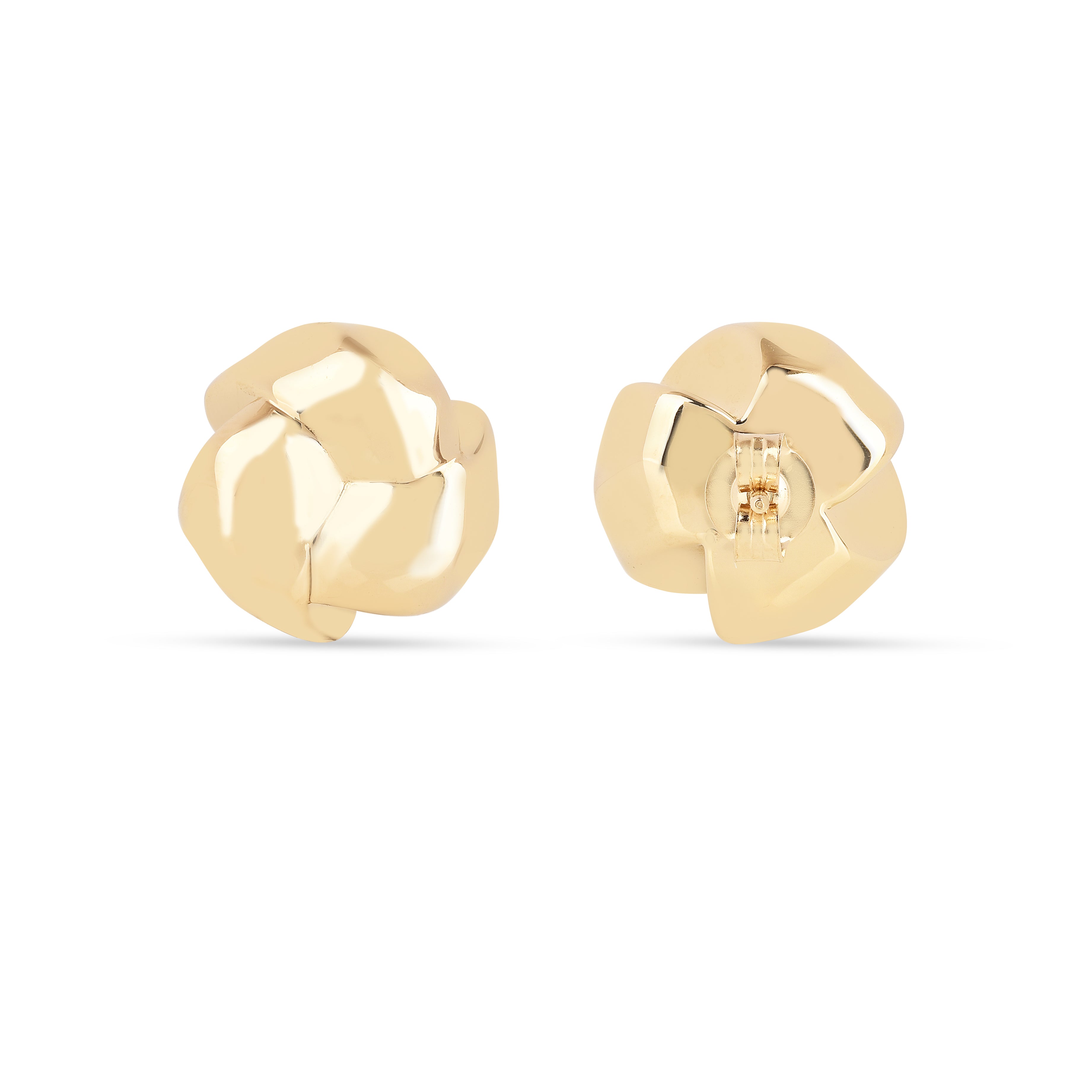 18K Gold Vermeil Knot Earrings