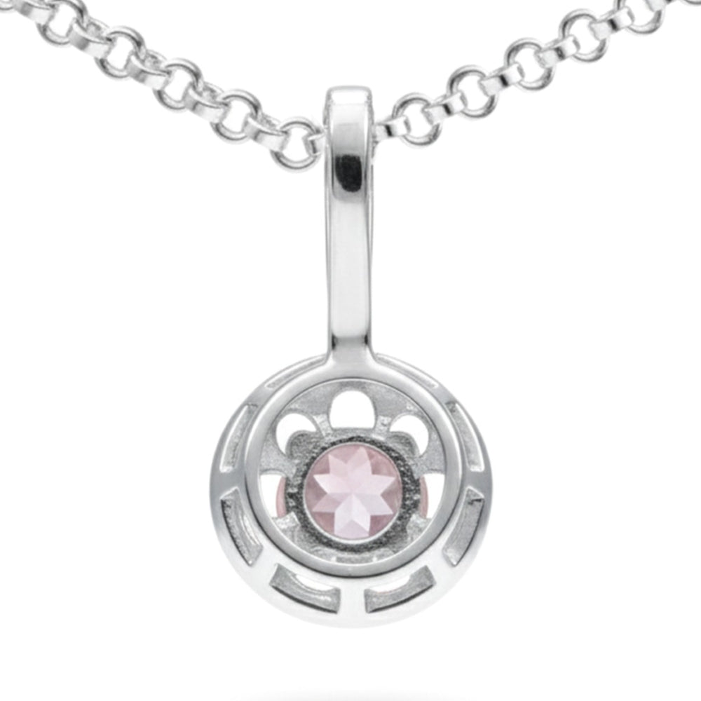 Natural Rose Quartz Pendant Necklace