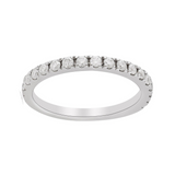 Moissanite Eternity Engagement Ring, Round white moissanite ring, eternity ring for women, promise ring for women
