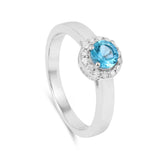 Paraiba tourmaline ring, natural blue tourmaline ring for her, stunning ocean blue paraiba ring, blue gemstone ring