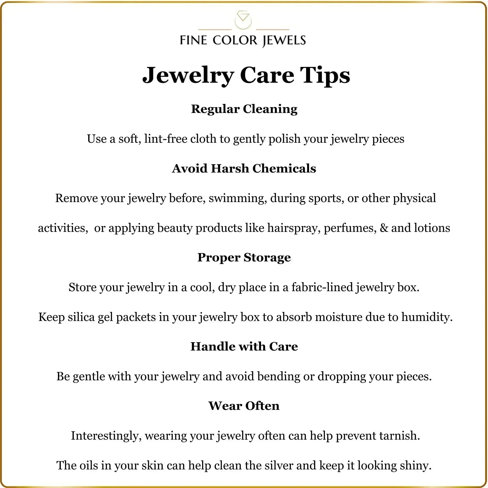 Tips to maintain jewlery