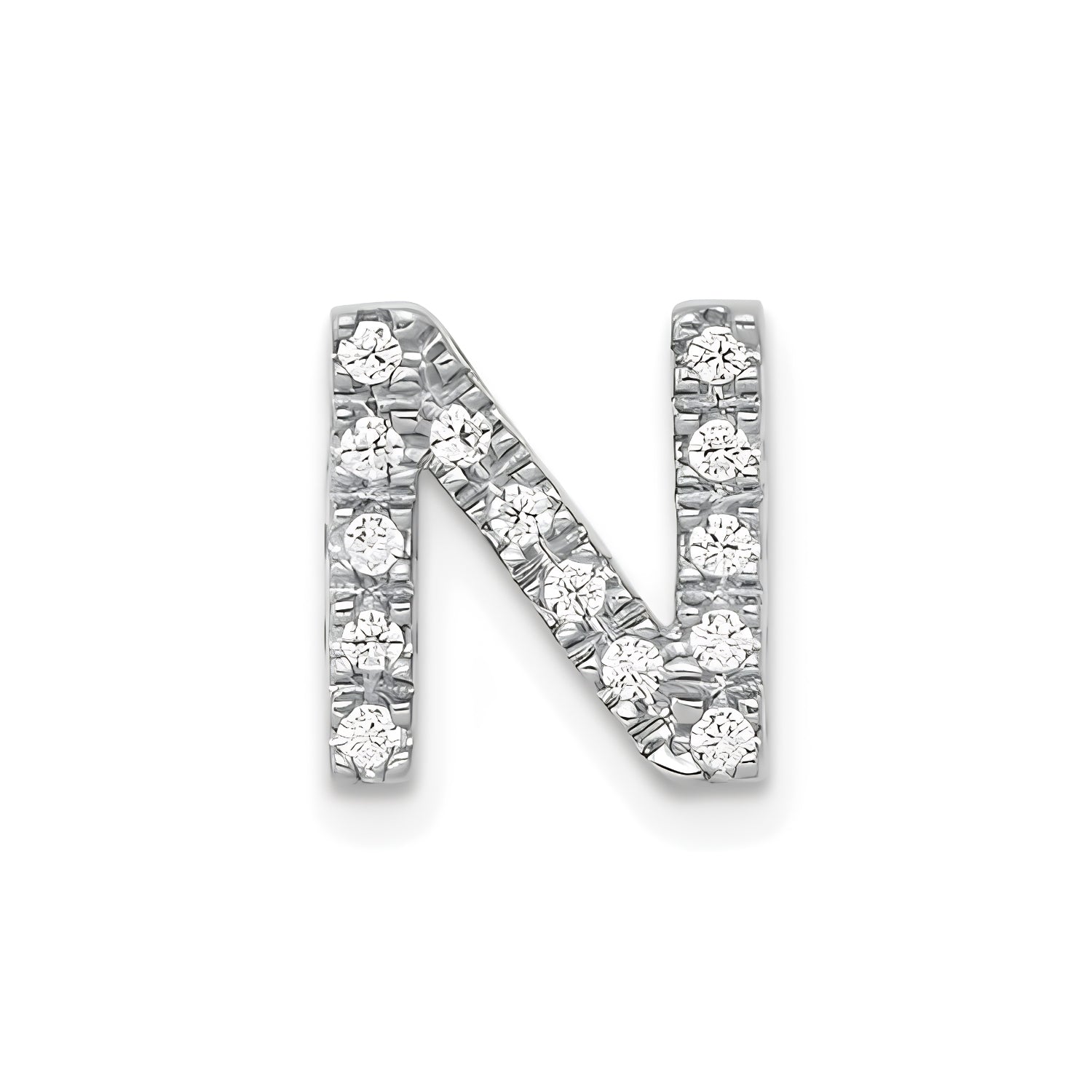 Natural Diamond Initial Charm Pendant Only