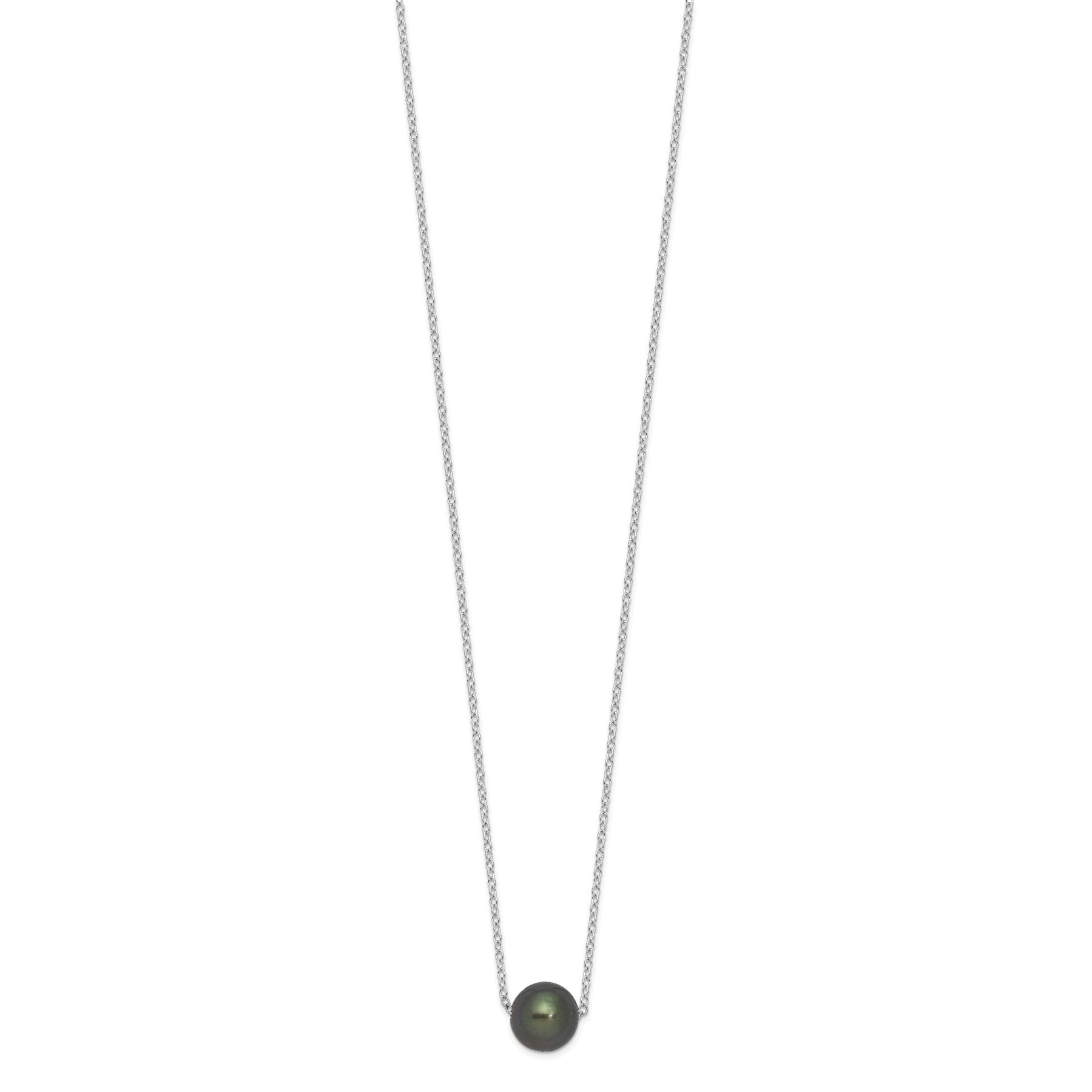 Black Cultured Tahitian Pearl Necklace