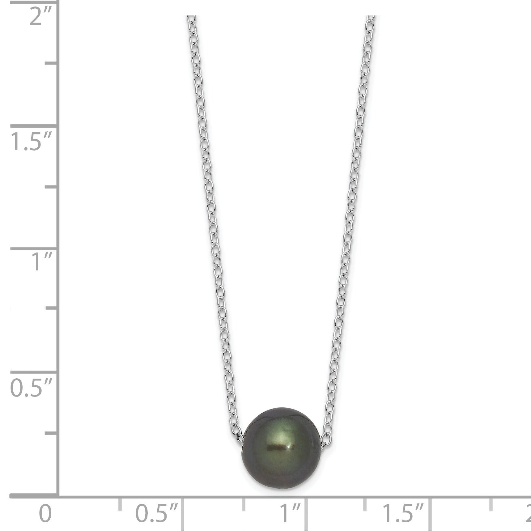 Black Cultured Tahitian Pearl Necklace