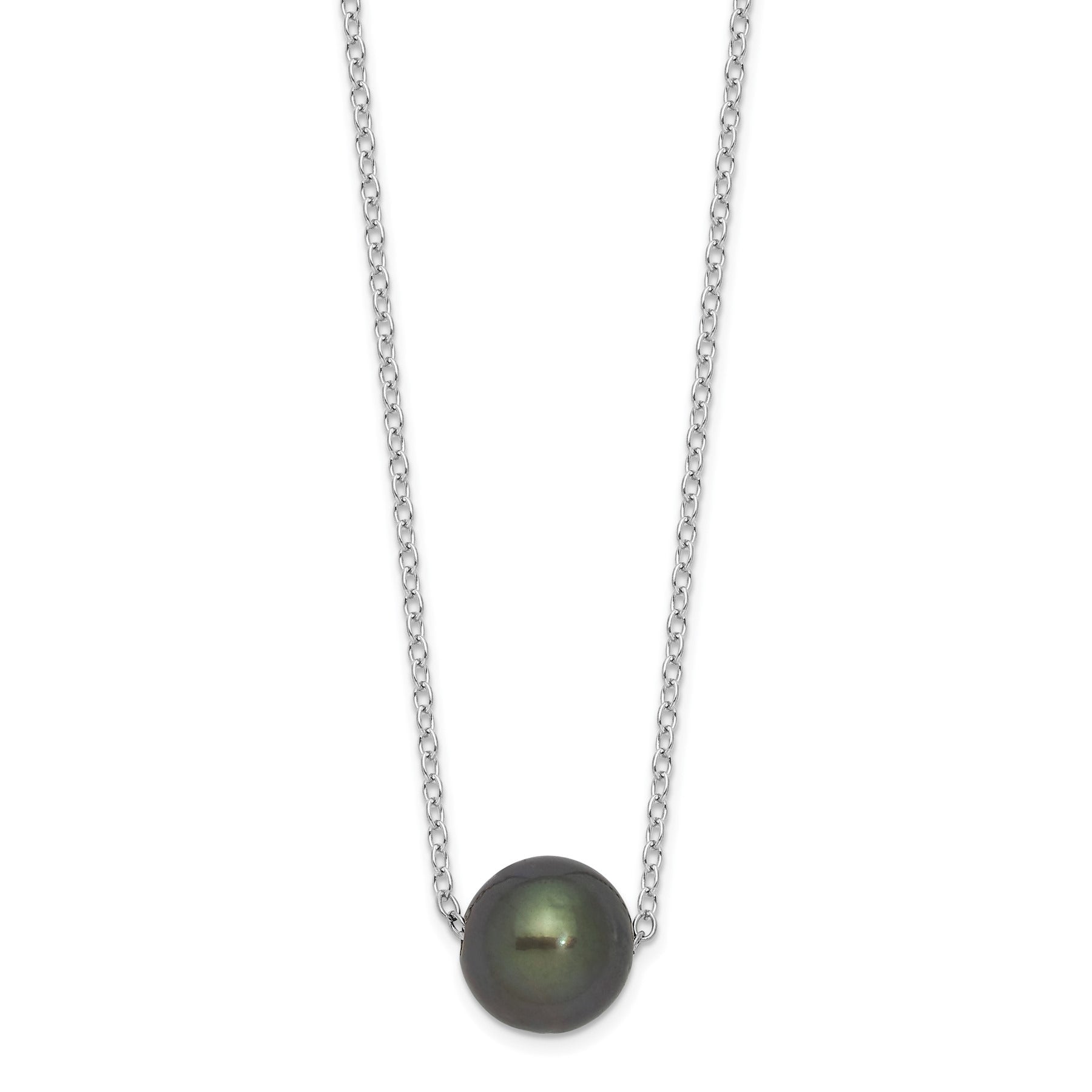 Black Cultured Tahitian Pearl Necklace