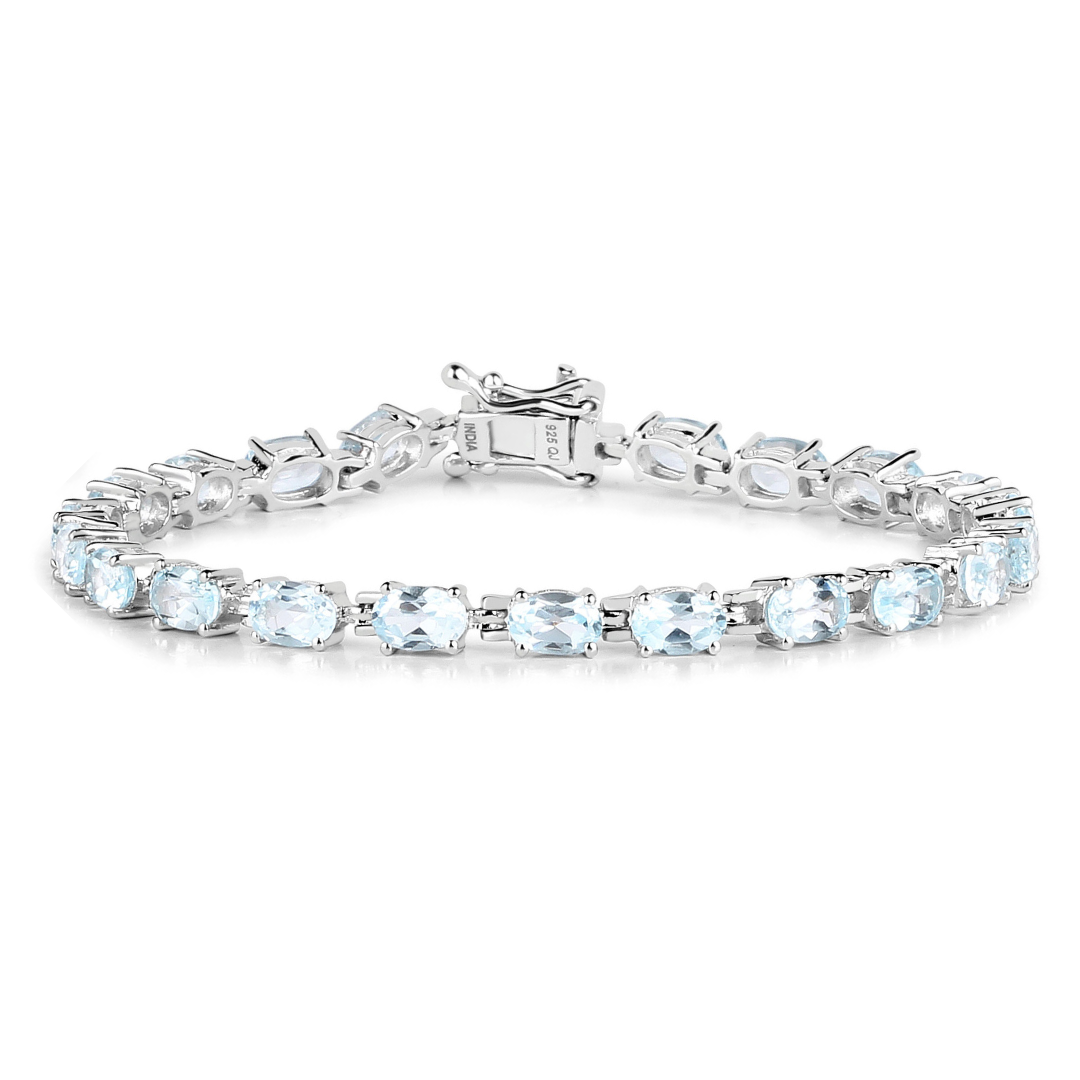 Natural Blue Topaz Bracelet