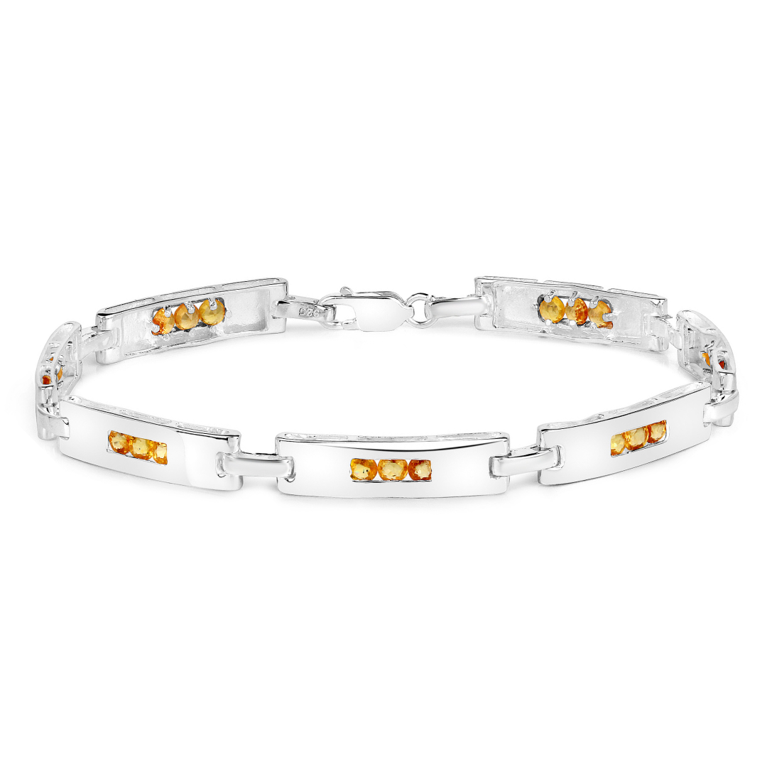 Genuine Yellow Sapphire Tennis Bracelet