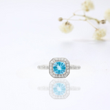 affordable paraiba ring, ring on a budget, natural gemstone ring for women