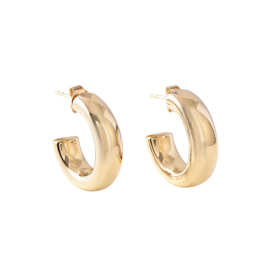 18K Gold Vermeil Open Hoop Earrings