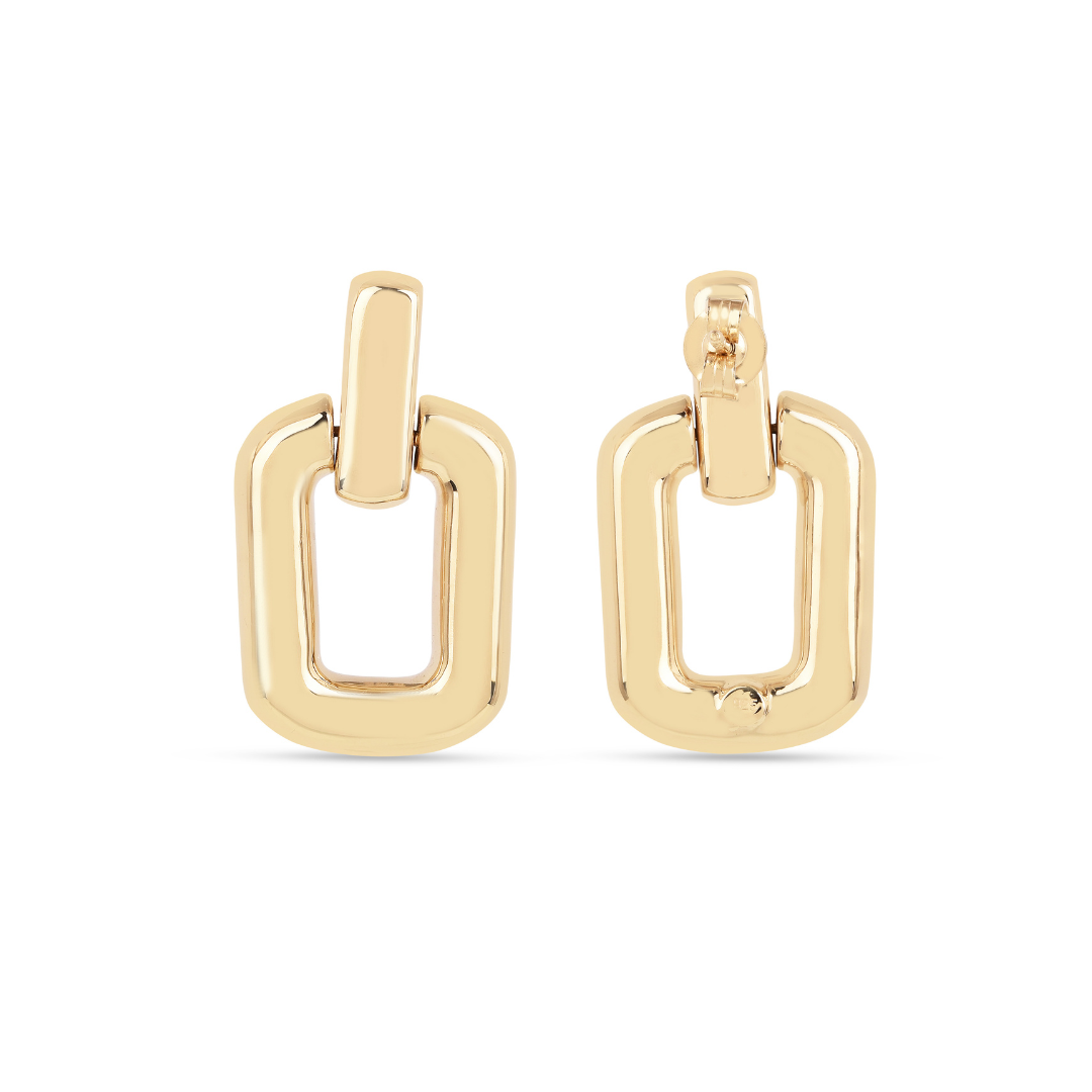 18K Gold Vermeil Link Earrings