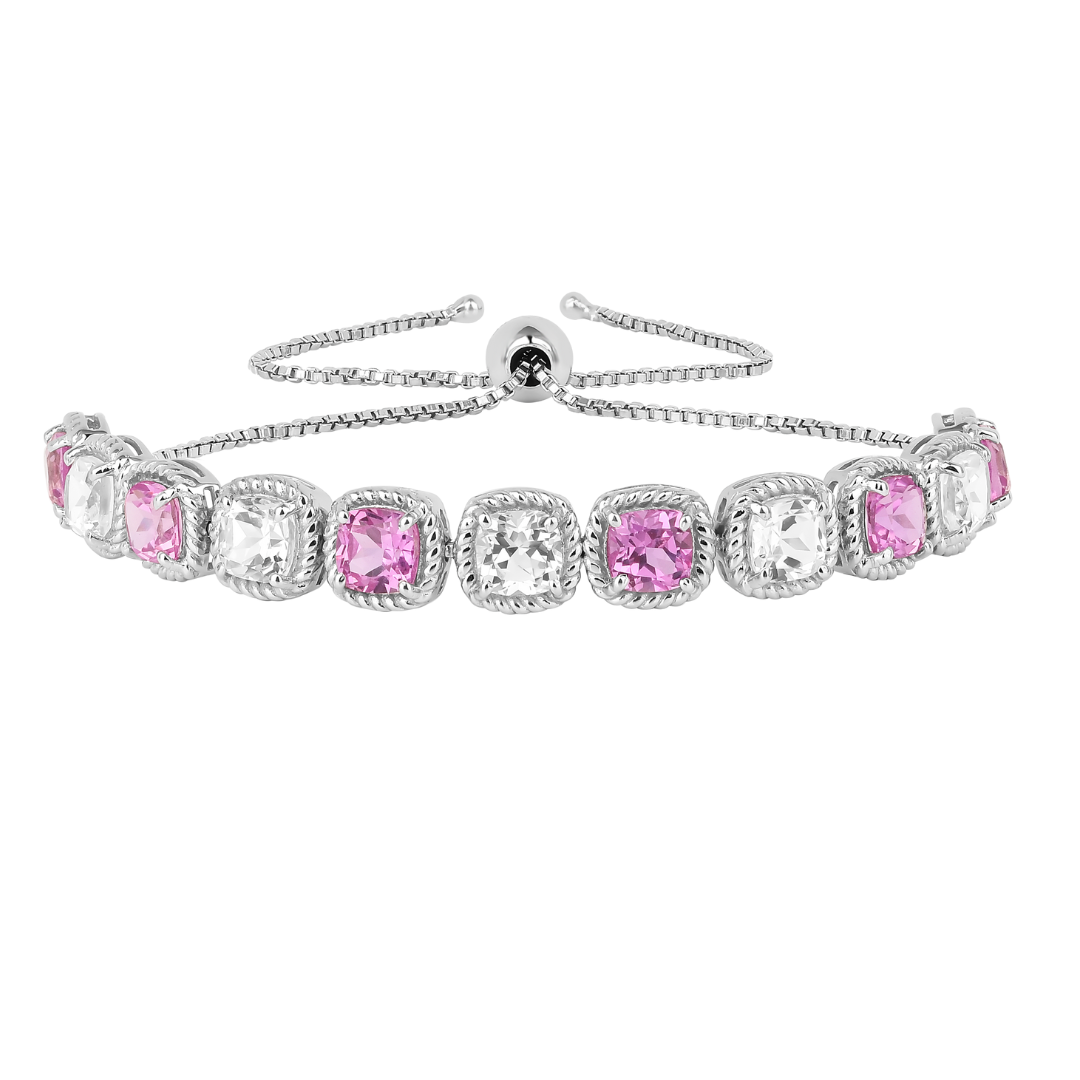 Bracelet de tennis en saphir pêche